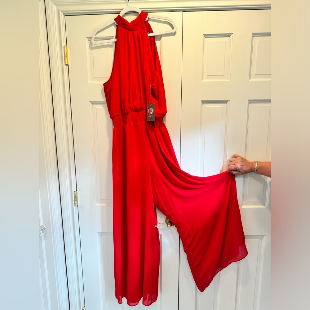 NWT Vince Camuto Halter Jumpsuit